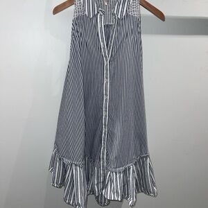 Free People Navy and White Striped Dress